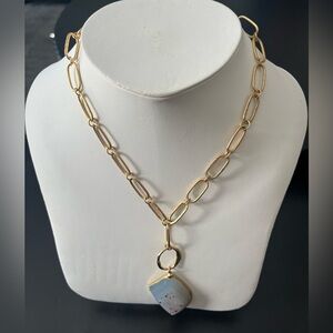 Natural crystal pendant